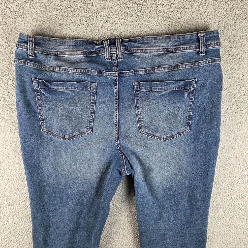 The Perfect Jean NYC Jeans‎ Mens 42x30 (41x30) Blue Slim Thick Tapered Stretch - Picture 10 of 11